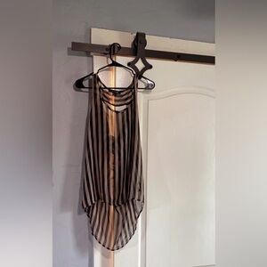 Forever 21 Black and Tan High-Low Skirt